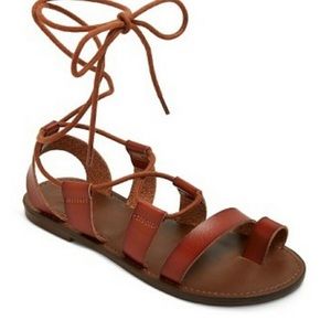 Mossimo Lilac Gladiator Lace Up Sandals